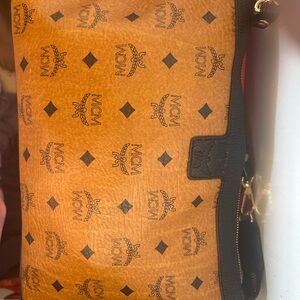 MCM Cognac Visetos Belt Bag